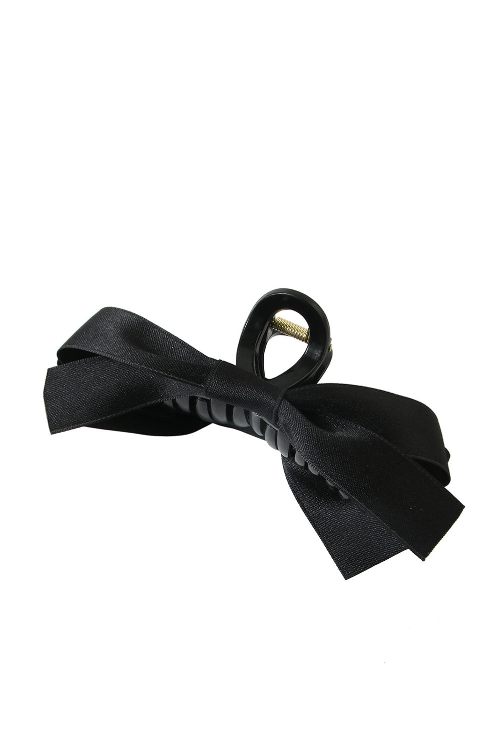 Black Bow Large Hair Claw Clip