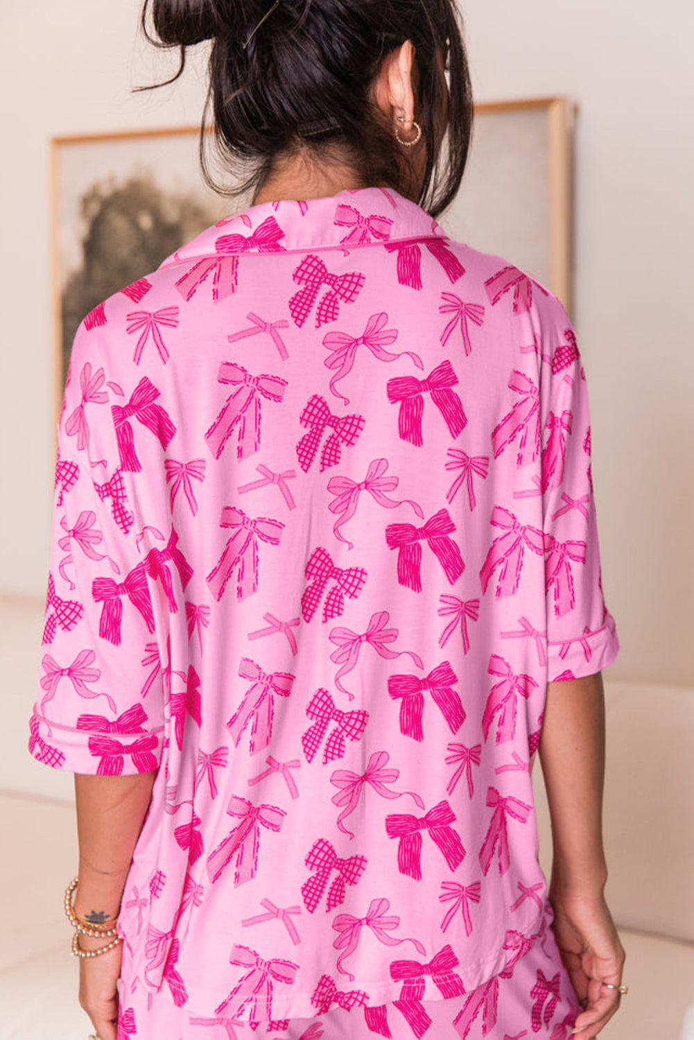 Pink Bow PJ Set